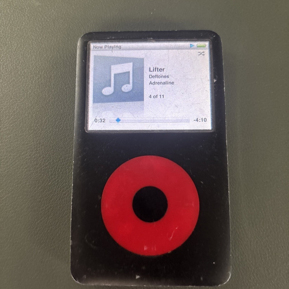Apple iPod Video 5th Gen U2 Special Edition 256GB SSD Modded Black Red - Picture 2 of 9